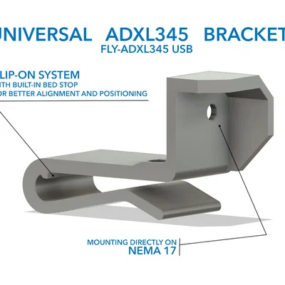 Ngàm universal ADXL345 (universal ADXL345 bracket) cho Klipper