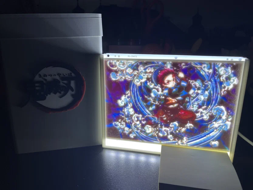 Mô hình tranh đèn Lithophane Tanjiro - Demon Slayer (In 3D chi tiết) - Image 1