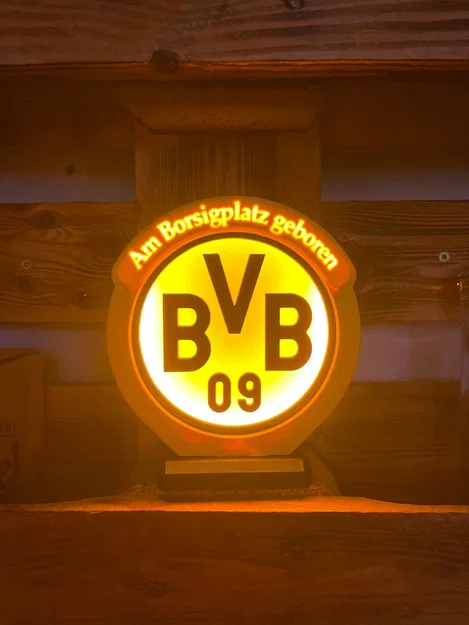 Hộp đèn logo BVB (BVB Logo Lightbox) - Image 1