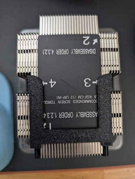 Ngàm gắn quạt 60mm cho heatsink thụ động Supermicro SNK-P0068PS 2U - Image 2
