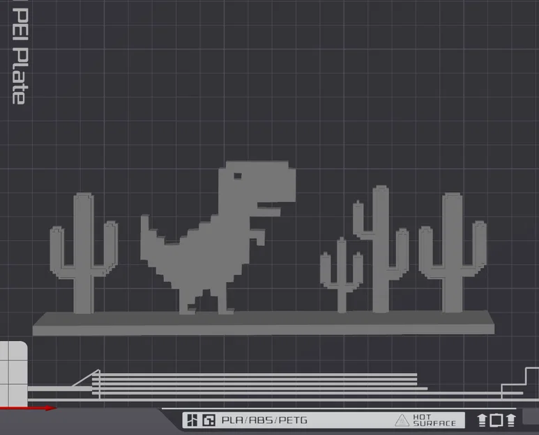 Mô hình trang trí bàn làm việc Chrome Dino (T-Rex) cực chất - Image 1