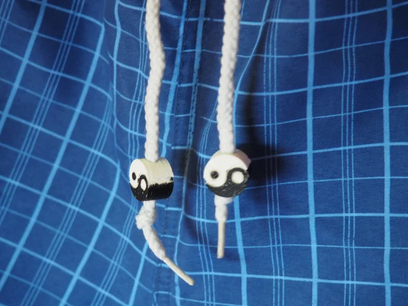 Hạt đính Âm Dương (Yin Yang beads) 3D - Phụ kiện độc đáo - Image 1