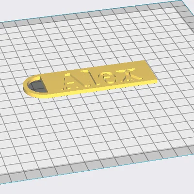 Mẫu Móc Khóa 3D Cá Nhân Hóa Đơn Giản Dễ In