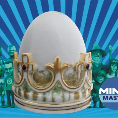 Đế giữ trứng hình vương miện hoàng gia (Royal Crown Egg Cup) 3D