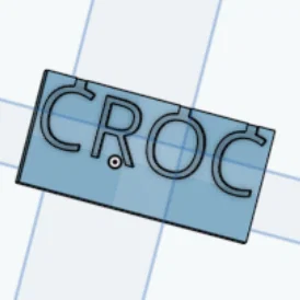 Mẫu thiết kế phụ kiện trang trí Croc Charm cực đẹp in 3D