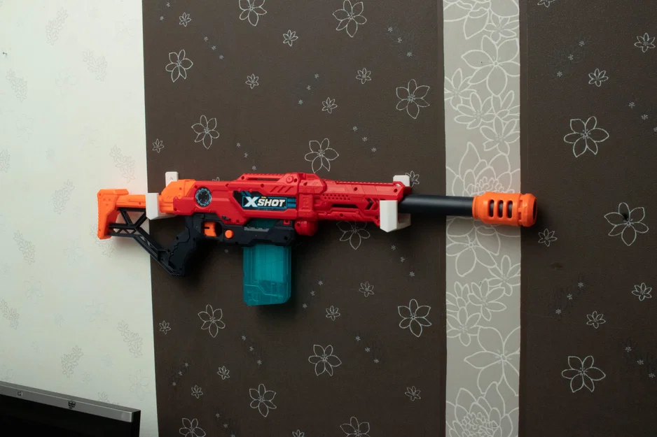 Giá treo tường súng Nerf, X-Shot và Dart Zone - Phụ kiện 3D đẹp mắt - Image 3