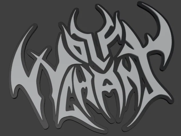 Mô hình logo ban nhạc Wolfchant in 3D cực ngầu - Image 1