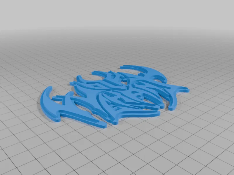 Mô hình logo ban nhạc Wolfchant in 3D cực ngầu - Image 2