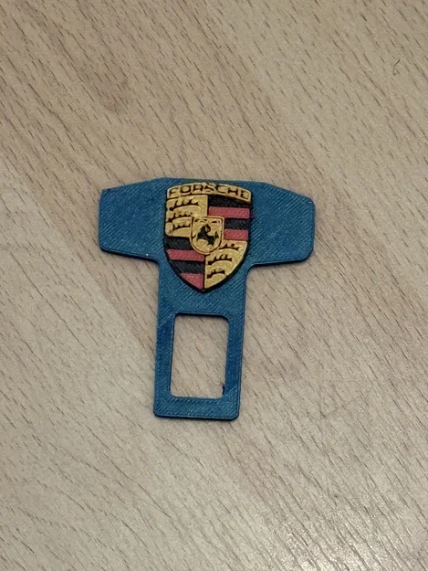 Phụ kiện chốt dây an toàn in 3D logo Porsche cá tính - Image 1
