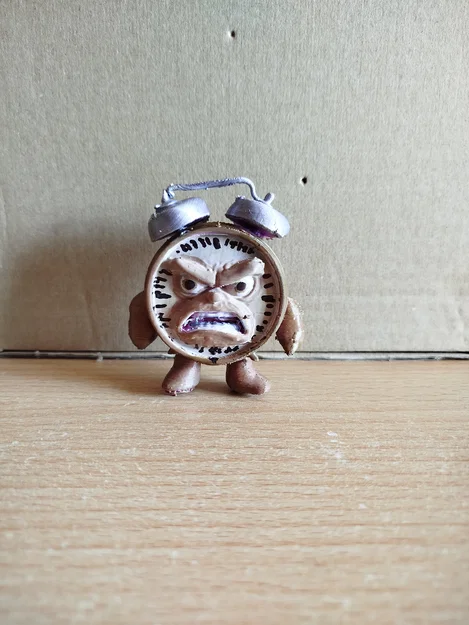 Mô hình 3D Đồng hồ báo thức quái vật trang trí bàn làm việc - Image 1