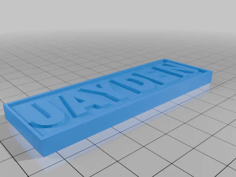 Mẫu in 3D Jayden Name Tag: Thiết kế bảng tên tùy chỉnh đẹp mắt - Image 1