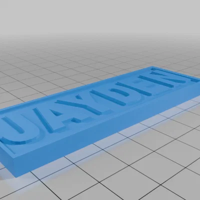 Mẫu in 3D Jayden Name Tag: Thiết kế bảng tên tùy chỉnh đẹp mắt
