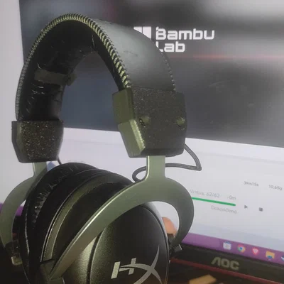 Bộ kẹp nhựa thay thế cho tai nghe HyperX Cloud 2 (In 3D)