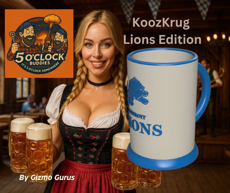 KoozKrug – Phiên bản Detroit Lions - Image 1
