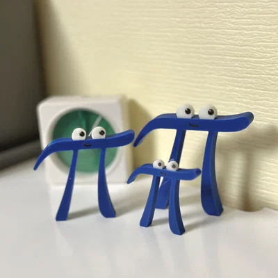 Mô hình 3D Pi Creature dễ thương - Lấy cảm hứng từ 3Blue1Brown
