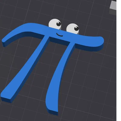 Mô hình 3D Pi Creature dễ thương - Lấy cảm hứng từ 3Blue1Brown