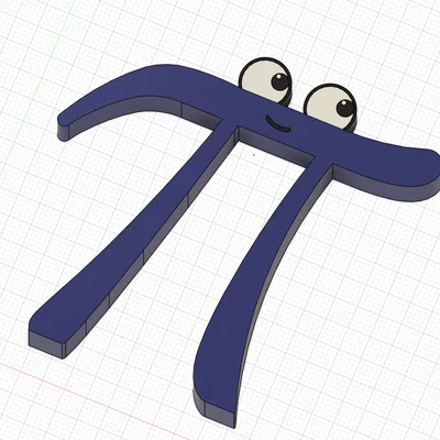Mô hình 3D Pi Creature dễ thương - Lấy cảm hứng từ 3Blue1Brown