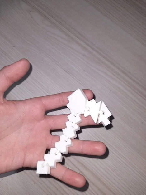 Mô hình Flexi Minecraft Hoe: Đồ chơi in 3D linh hoạt cho game thủ - Image 3