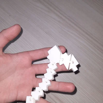 Mô hình Flexi Minecraft Hoe: Đồ chơi in 3D linh hoạt cho game thủ