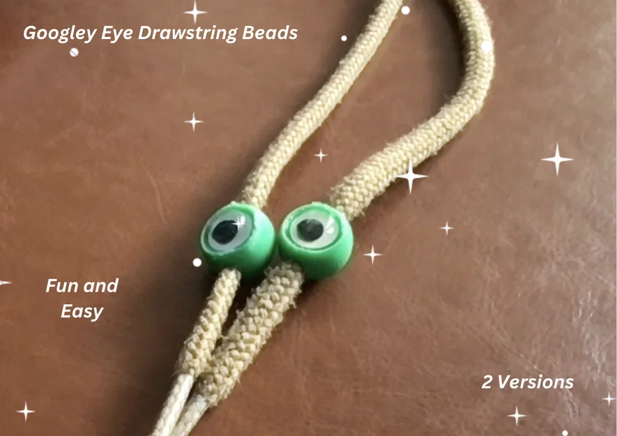 Hạt xỏ dây giày hình con mắt (Googly Eye Bead) siêu dễ thương - Image 1