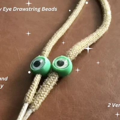 Hạt xỏ dây giày hình con mắt (Googly Eye Bead) siêu dễ thương