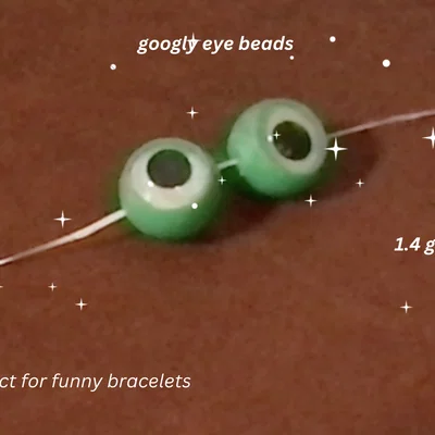 Hạt xỏ dây giày hình con mắt (Googly Eye Bead) siêu dễ thương