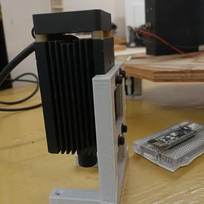 Khung Gá Đứng Module Laser (Laser Module Vertical Holder) In 3D