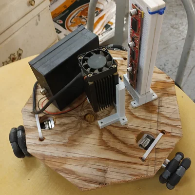 Khung Gá Đứng Module Laser (Laser Module Vertical Holder) In 3D