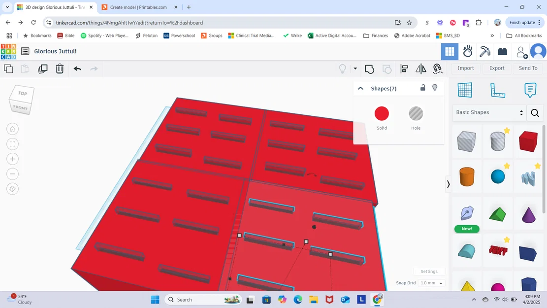 Khay đựng thẻ nhớ SD in 3D - Giải pháp sắp xếp gọn gàng cho bàn làm việc - Image 1