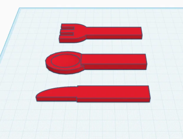Bộ Thìa Nĩa Dao (Eating Utensils) In 3D Độc Đáo Cho Mọi Nhà - Image 1