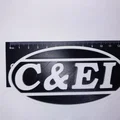 Bảng logo đường sắt Chicago and Eastern Illinois (C&EI) 3D - Thumbnail 2