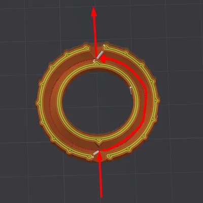 Mẫu in 3D hạt đính trang trí Circular Beads độc đáo