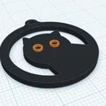Mặt dây chuyền hình mèo dễ thương (Cat Pendant) để in 3D - Thumbnail 2