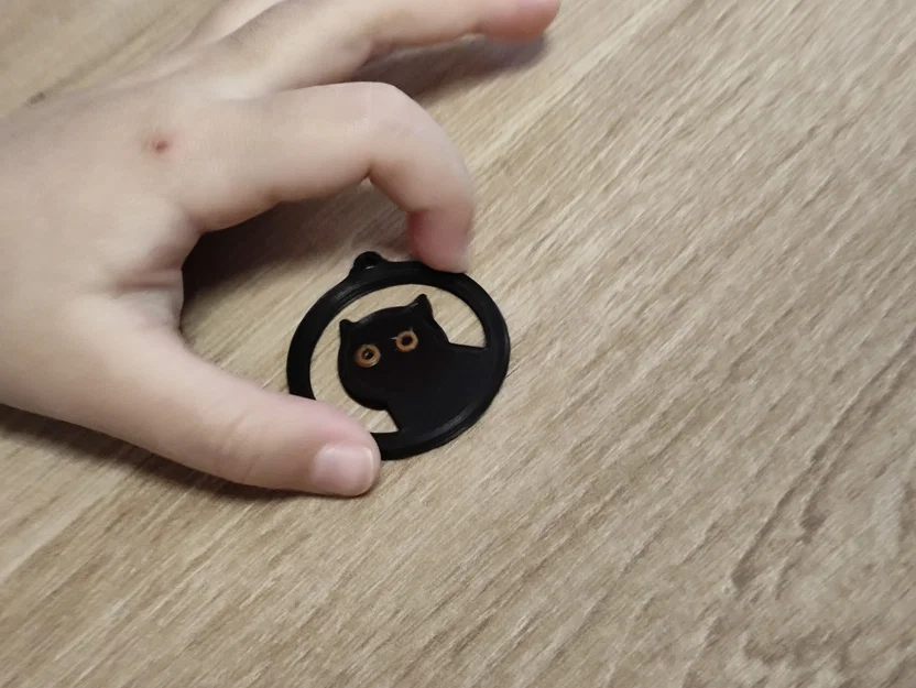 Mặt dây chuyền hình mèo dễ thương (Cat Pendant) để in 3D - Image 3