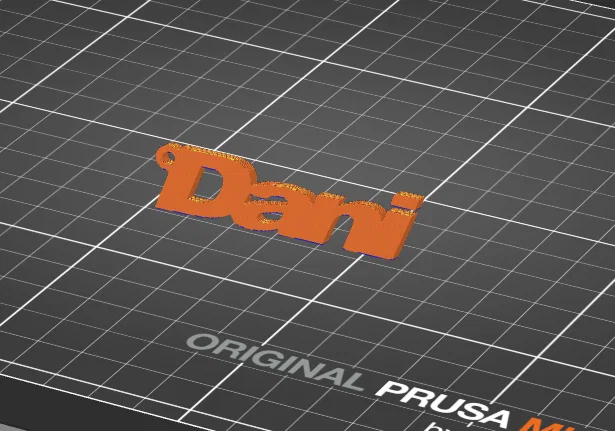 Móc khóa tên Dani in 3D cá tính và độc đáo - Image 1