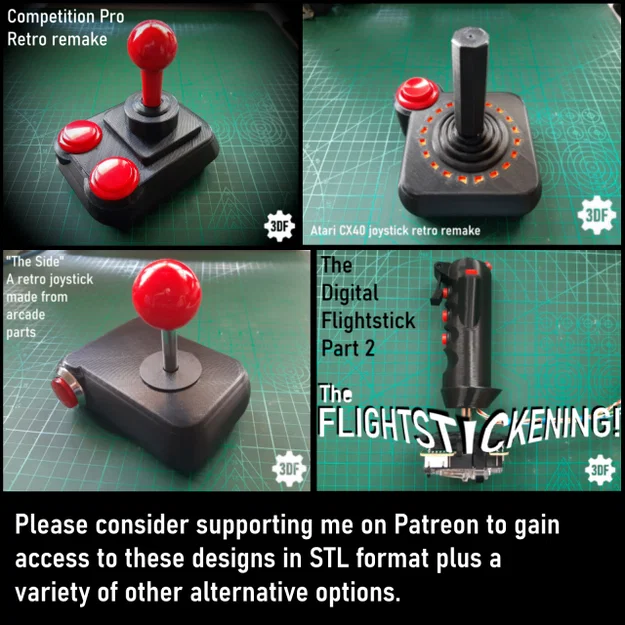 Tron Arcade Digital Flightstick V1.0 - STL Version! - Image 8
