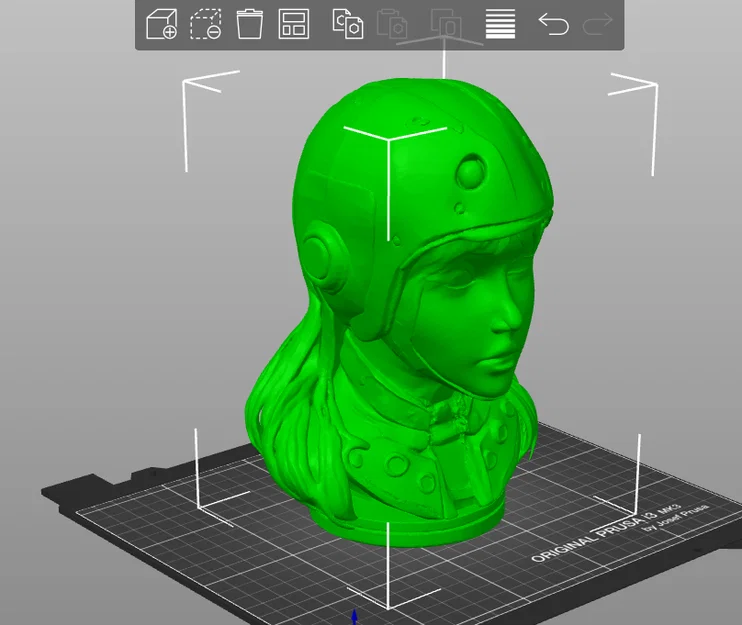 Mô hình 3D tượng bán thân nữ phi hành gia vũ trụ độc đáo - Image 2