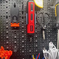 Ngàm treo Pegboard Parkside/Lidl cho tua vít điện Durofort (in 3D)