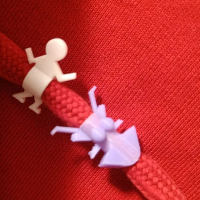 Mẫu phụ kiện trang trí dây rút hình cặp đôi (Boy vs Girl Beads)
