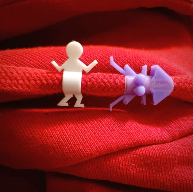 Mẫu phụ kiện trang trí dây rút hình cặp đôi (Boy vs Girl Beads) - Image 2