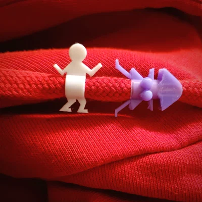 Mẫu phụ kiện trang trí dây rút hình cặp đôi (Boy vs Girl Beads)