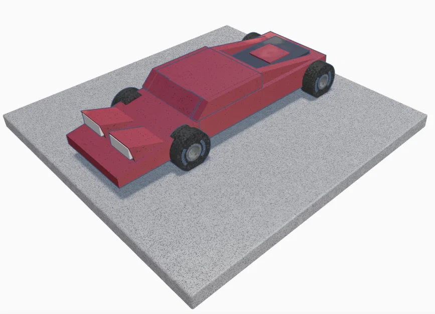 Mô hình xe đua phong cách cổ điển in 3D (Ferrari Style) - Image 1