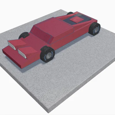 Mô hình xe đua phong cách cổ điển in 3D (Ferrari Style)