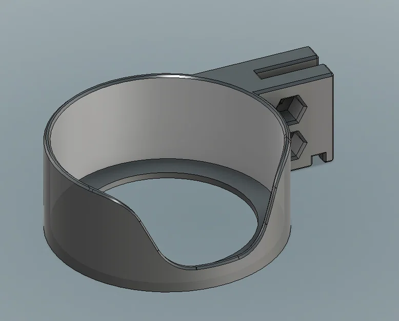 Giá giữ chai/lon tham số - IKEA SKADIS - bản SIDE - Fusion360 - Image 1