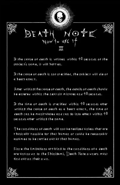 Death Note Page 2 - Image 2