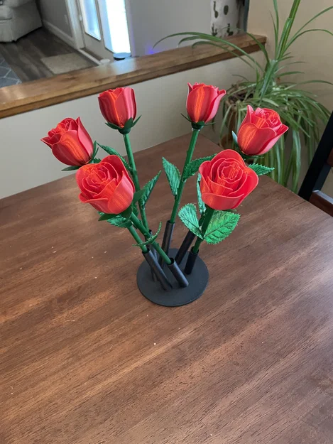 Chân đế cắm hoa 6 lỗ in 3D (Simple 3/8" Flower Stand) tinh tế - Image 1