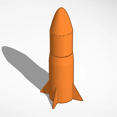 Mô hình tên lửa (Rocket) 3D decor độc đáo