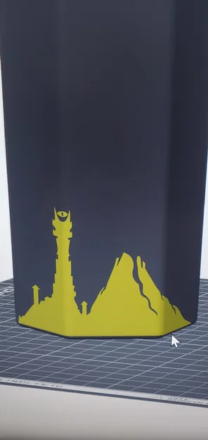 Ống đựng Playmat in 3D phong cách Chúa Tể Những Chiếc Nhẫn - Image 1