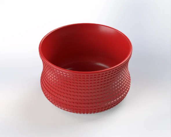 Chậu trồng cây TEGNO Bloempot 01 200mm (Mẫu in 3D đẹp) - Image 1