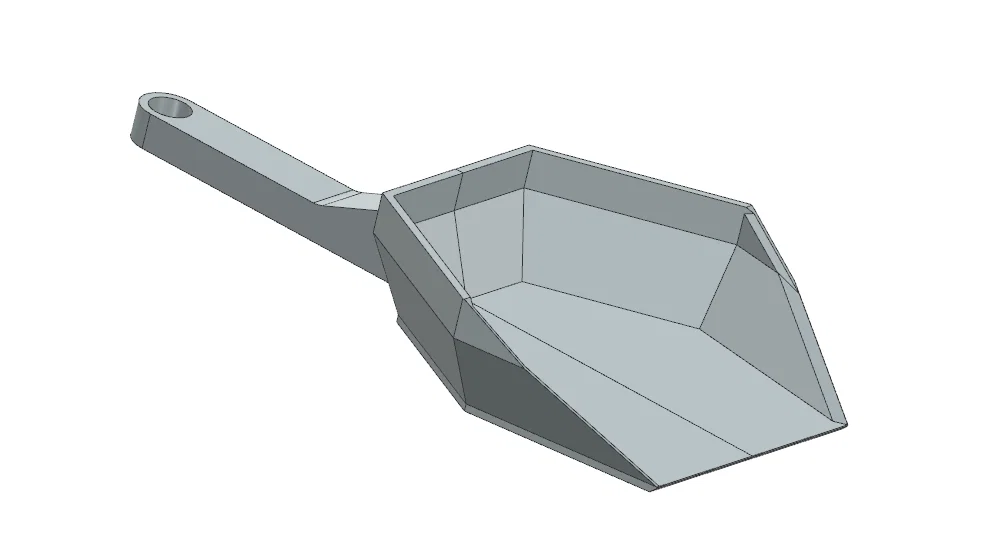 Geometric Scoop: Xẻng xúc thực phẩm thiết kế hình học hiện đại - Image 1